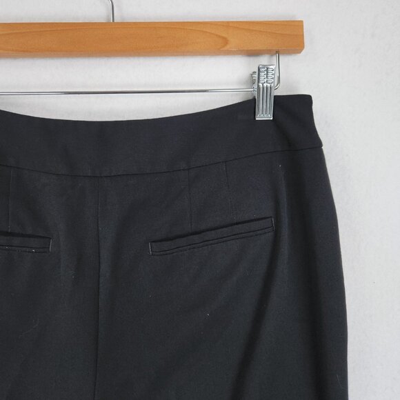 WHBM Pants Womens 8 Black Legacy Modern Boot Cut Mid Rise Flat Front Classic - Picture 10 of 13